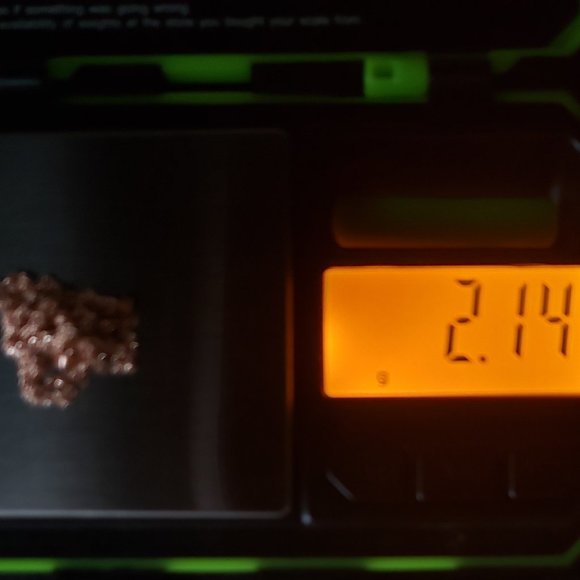 **SOLD**14K Solid Rose Gold Chain---w/W. Topaz (CZ?)Pendant - Picture 9 of 10